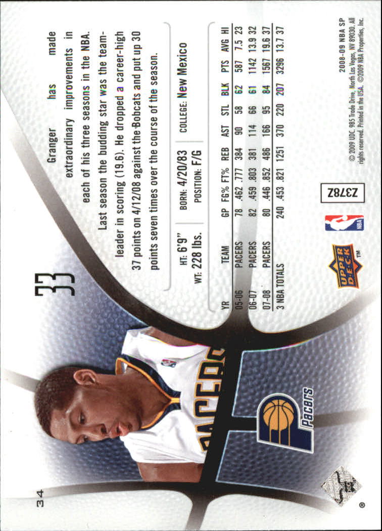 B6262- 2008-09 SP Authentic Bk Cards 1-100 +Inserts -You Pick- 15+ FREE US SHIP - Picture 219 of 297