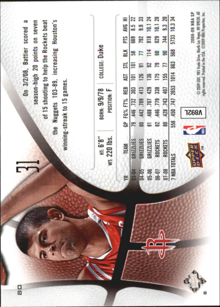 B6262- 2008-09 SP Authentic Bk Cards 1-100 +Inserts -You Pick- 15+ FREE US SHIP - Picture 285 of 297