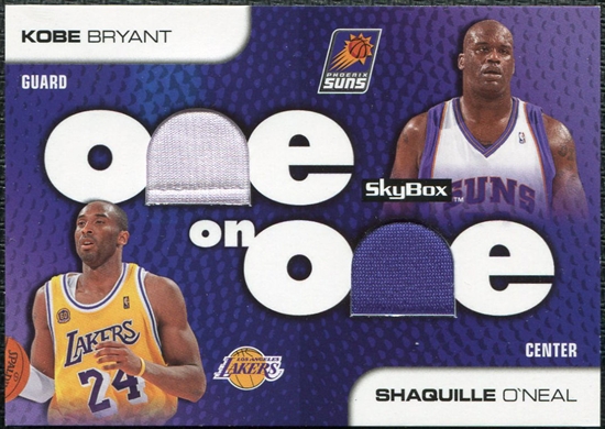 2008-09 SkyBox One on One Dual Memorabilia #OOBO Shaquille O'Neal/Kobe Bryant