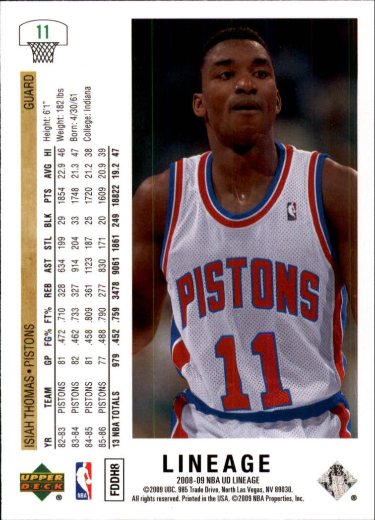Isiah Thomas cards (1989-2021) Pistons - You Choose - Picture 32 of 61