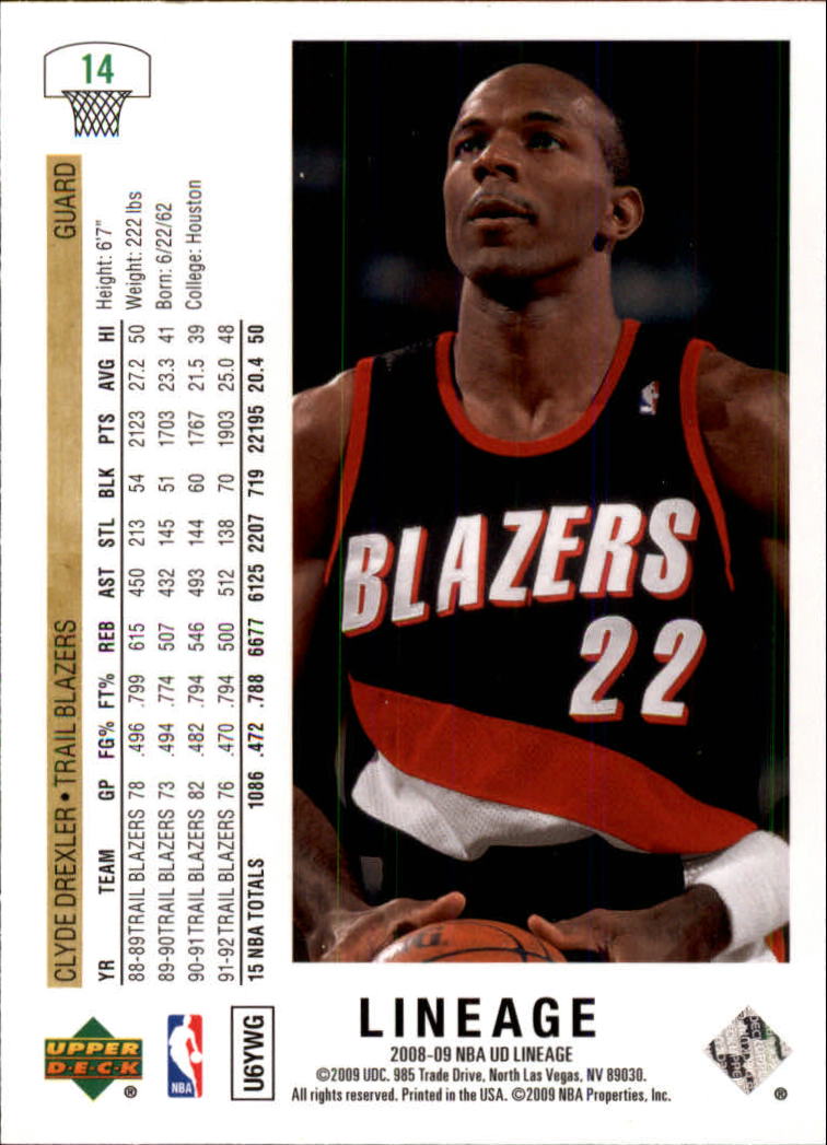 Clyde Drexler cards (1989-2022) Blazers Rockets - You Choose - Picture 140 of 162
