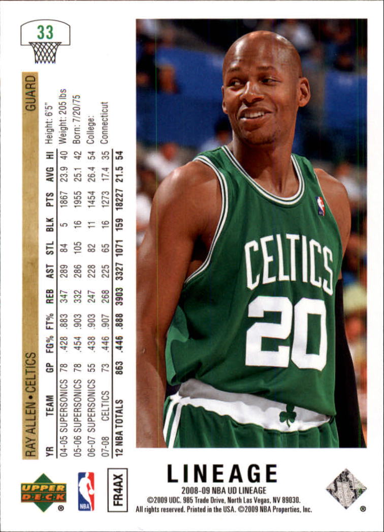 Ray Allen cards (1997-2021) Bucks Celtics Sonics Heat - Picture 287 of 349