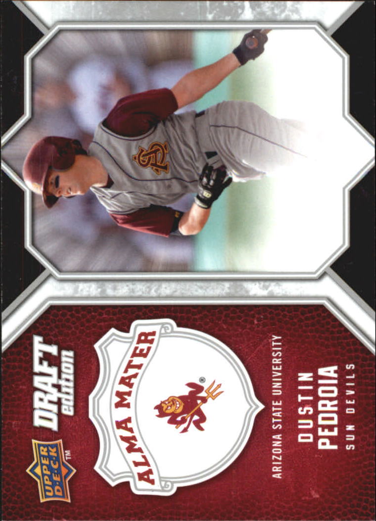  Dustin Pedroia baseball card Arizona State Sun Devils