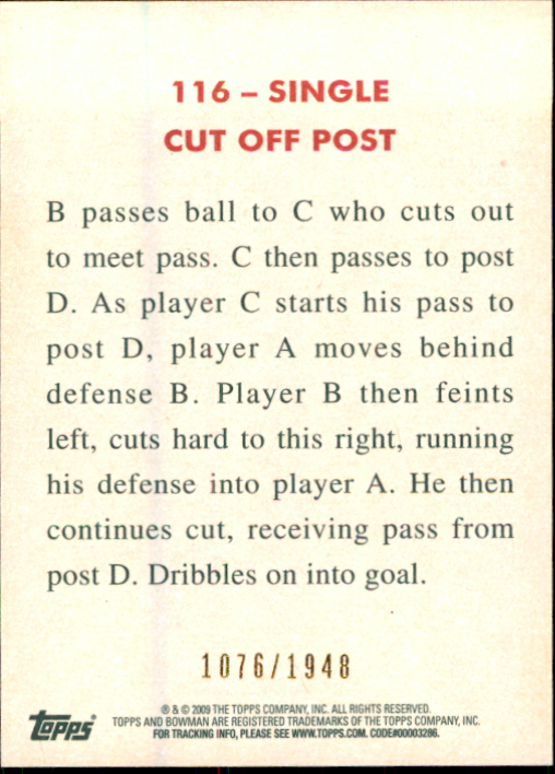 2009-10 Bowman 48 #116 Play Card back image