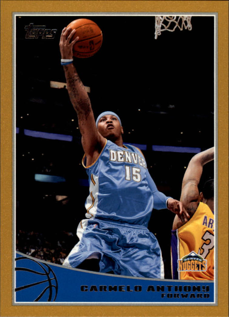 2009-10 Topps Gold #62 Carmelo Anthony