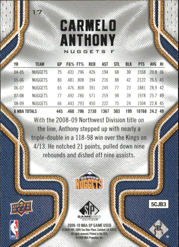 Carmelo Anthony cards (2004-2023) Nuggets Thunder Knicks Blazers - You Choose - Bild 123 von 284