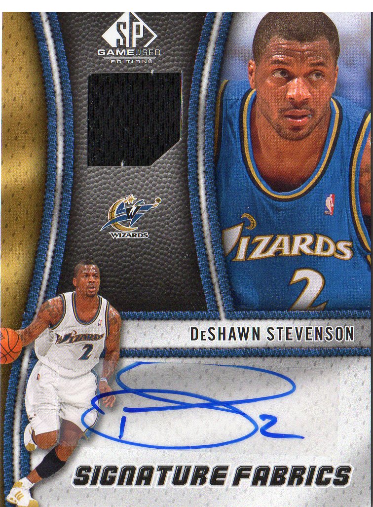 2009-10 SP Game Used Signature Fabrics #SFDS DeShawn Stevenson
