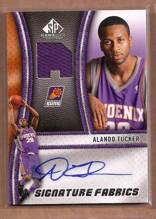 2009-10 SP Game Used Signature Fabrics #SFTU Alando Tucker
