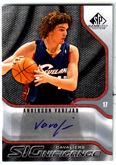 2009-10 SP Game Used SIGnificance #SAV Anderson Varejao