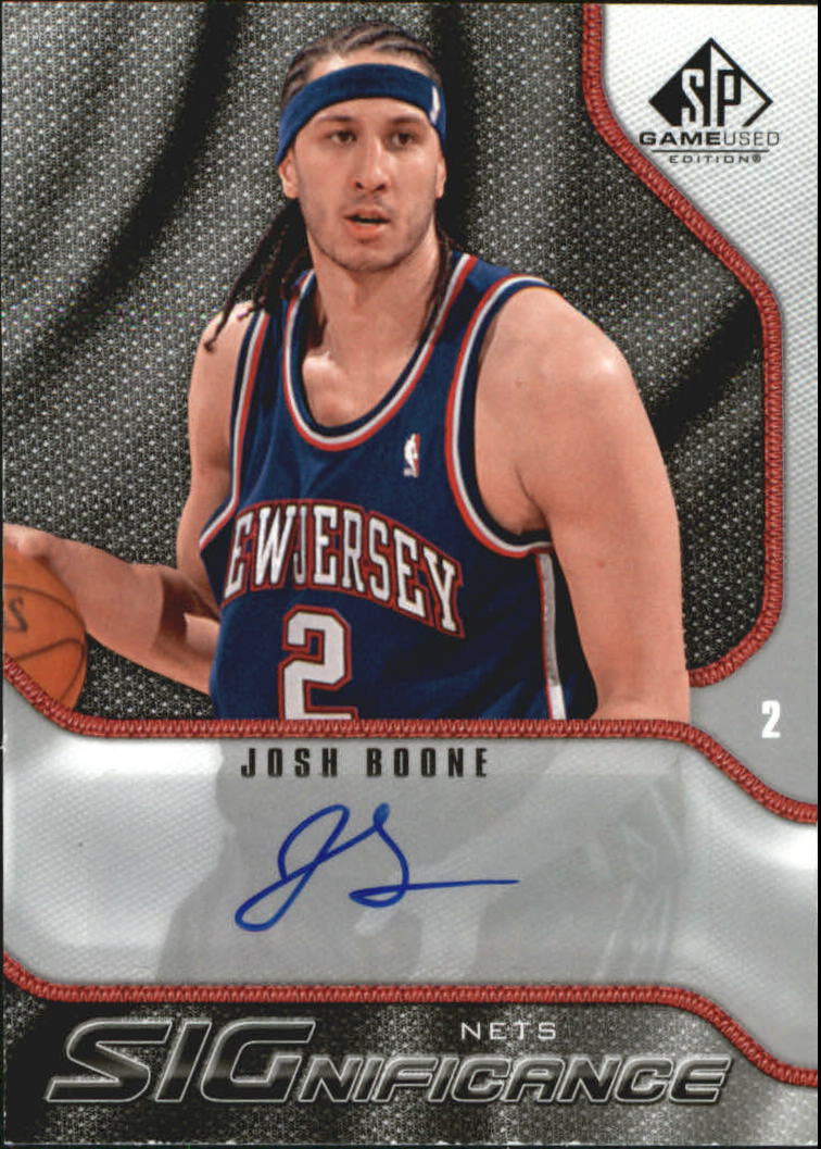 2009-10 SP Game Used SIGnificance #SBJ Josh Boone