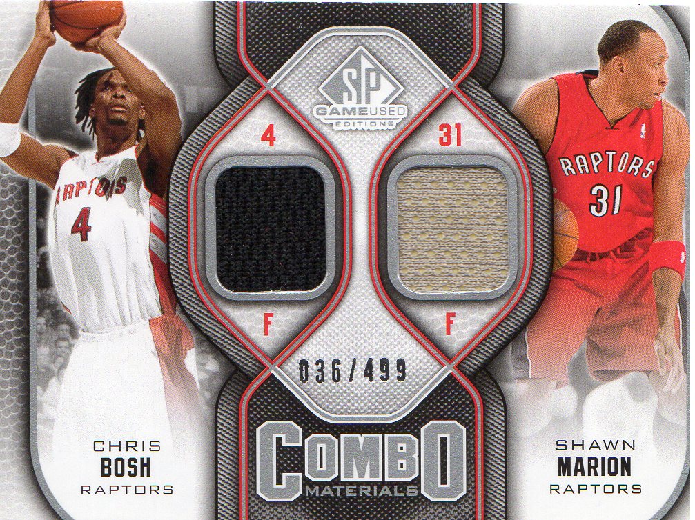 2009-10 SP Game Used Combo Materials #CMCS Chris Bosh/Shawn Marion
