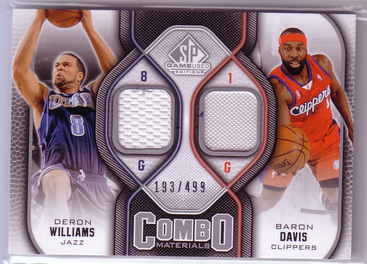 2009-10 SP Game Used Combo Materials #CMDW Baron Davis/Deron Williams