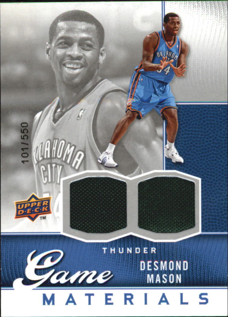 2009-10 Upper Deck Game Materials #GJDM Desmond Mason/550