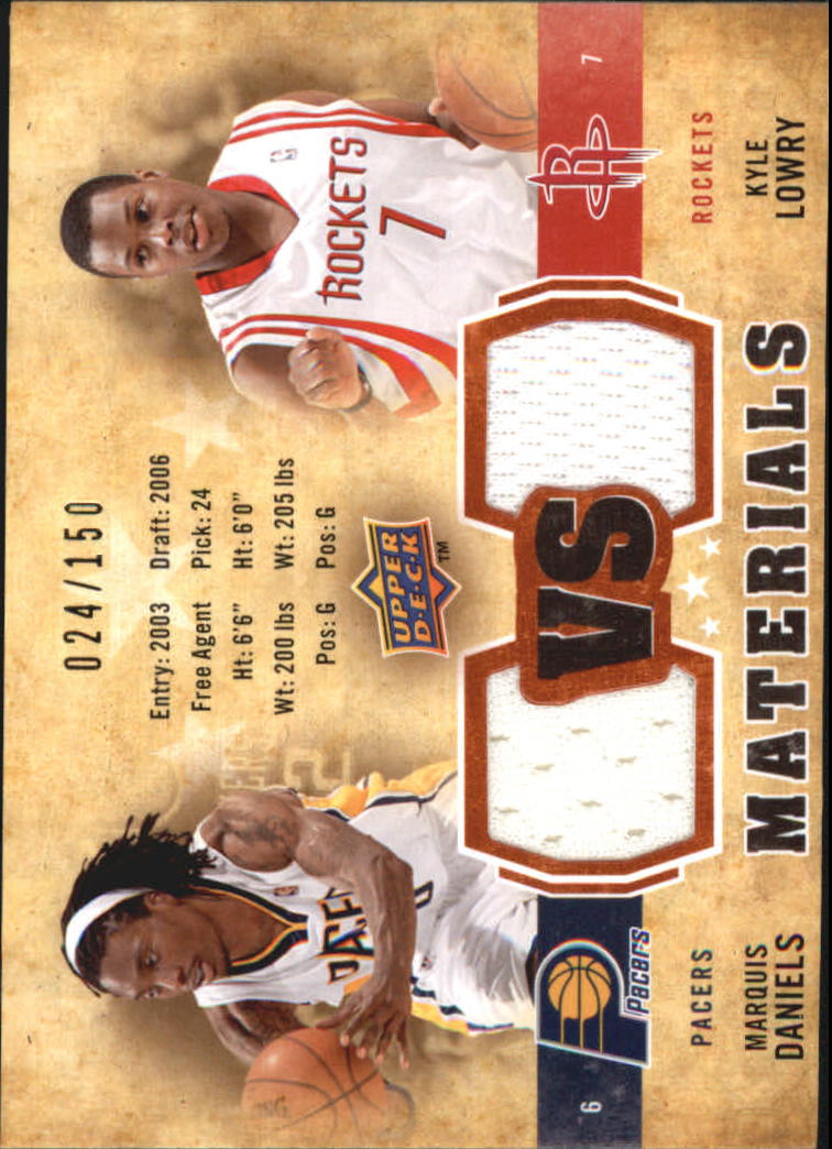 2009-10 Upper Deck VS Dual Materials Bronze #VSDL Kyle Lowry/Marquis Daniels