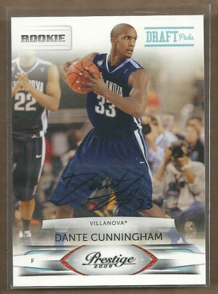 2009-10 Prestige Draft Picks Light Blue Autographs #233 Dante Cunningham/699