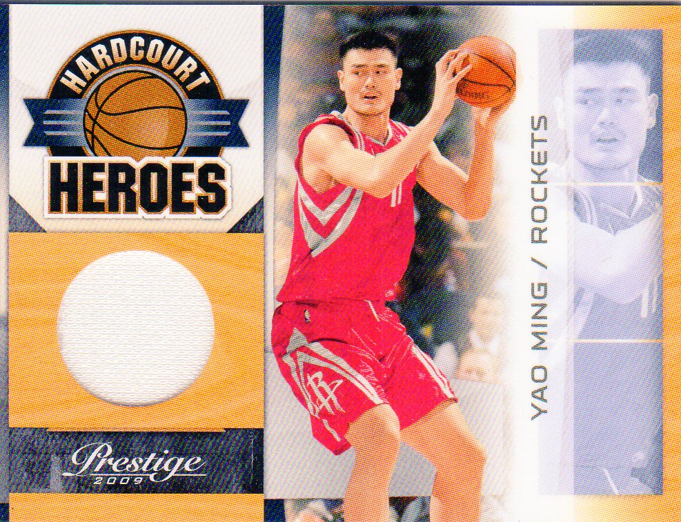 2009-10 Prestige Hardcourt Heroes Materials #7 Yao Ming
