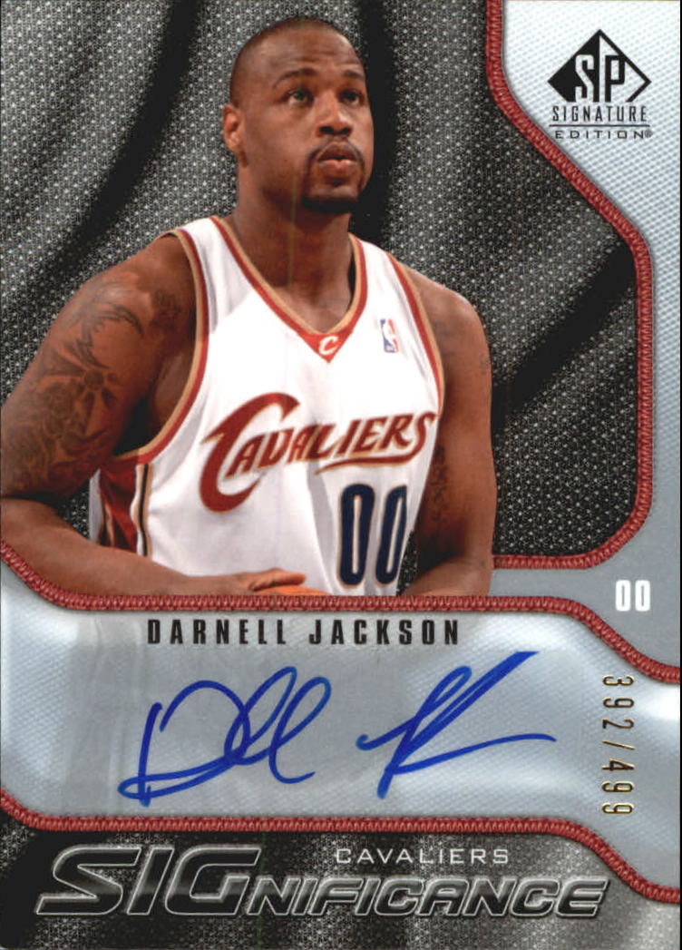 2009-10 SP Signature Edition SIGnificance #SDJ Darnell Jackson/499