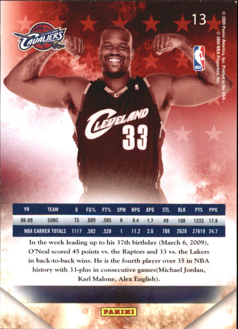 2009-10 Panini All-Pro Team #13 Shaquille O'Neal back image
