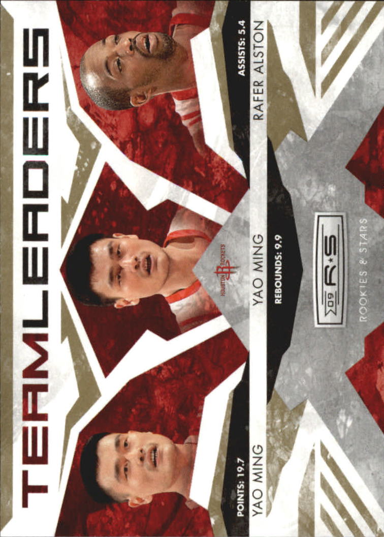 2009-10 Rookies and Stars Team Leaders Gold #10 Yao Ming/Yao Ming/Rafer Alston