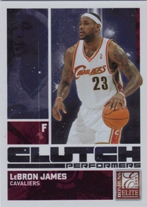 2009-10 Donruss Elite Clutch Performers Red #2 LeBron James