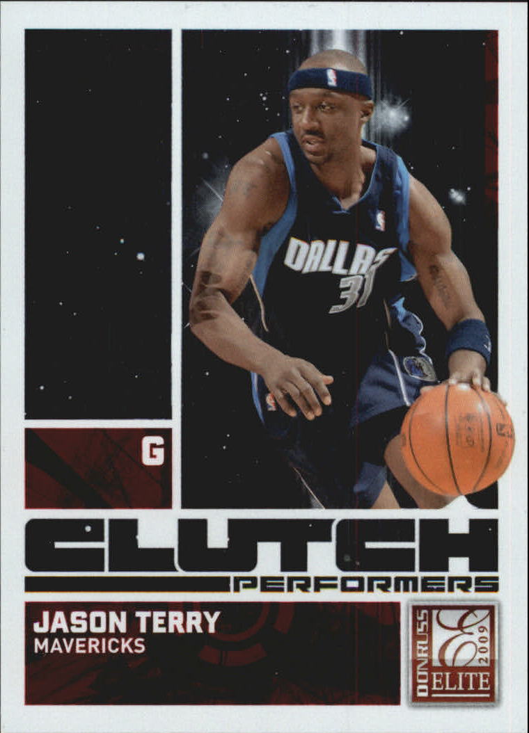 2009-10 Donruss Elite Clutch Performers Red #3 Jason Terry