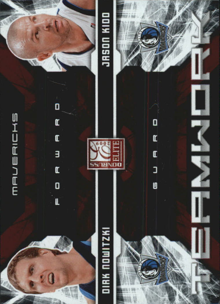 2009-10 Donruss Elite Teamwork Combos Red #6 Dirk Nowitzki/Jason Kidd