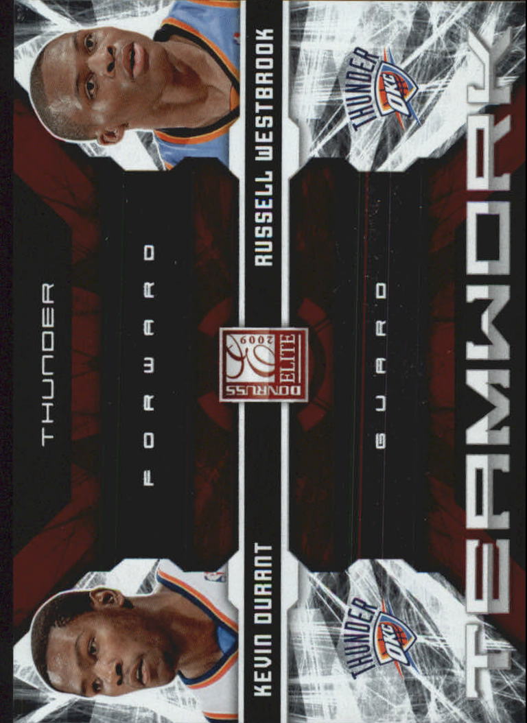 2009-10 Donruss Elite Teamwork Combos Red #21 Kevin Durant/Russell Westbrook