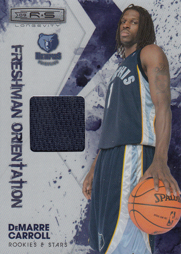 2009-10 Rookies and Stars Longevity Freshman Orientation Materials Jerseys #25 DeMarre Carroll