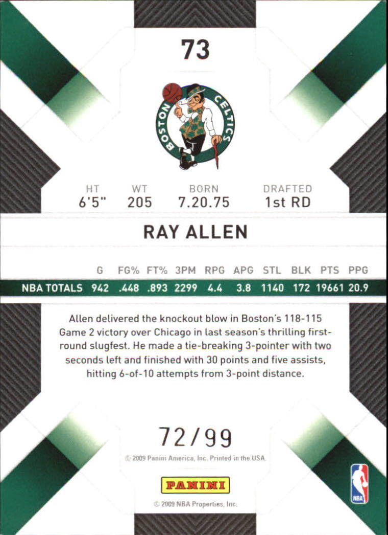 Ray Allen cards (1997-2021) Bucks Celtics Sonics Heat - Picture 301 of 349