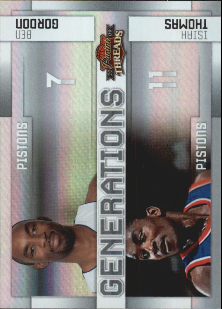 2009-10 Panini Threads Generations Century Proof #5 Ben Gordon/Isiah Thomas