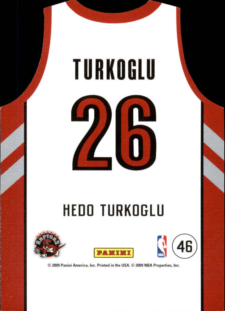 2009-10 Panini Threads Team Threads Home #46 Hedo Turkoglu back image