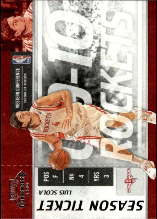 2009-10 Playoff Contenders #11 Luis Scola