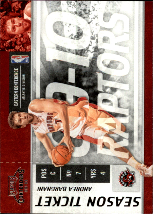 2009-10 Playoff Contenders #28 Andrea Bargnani