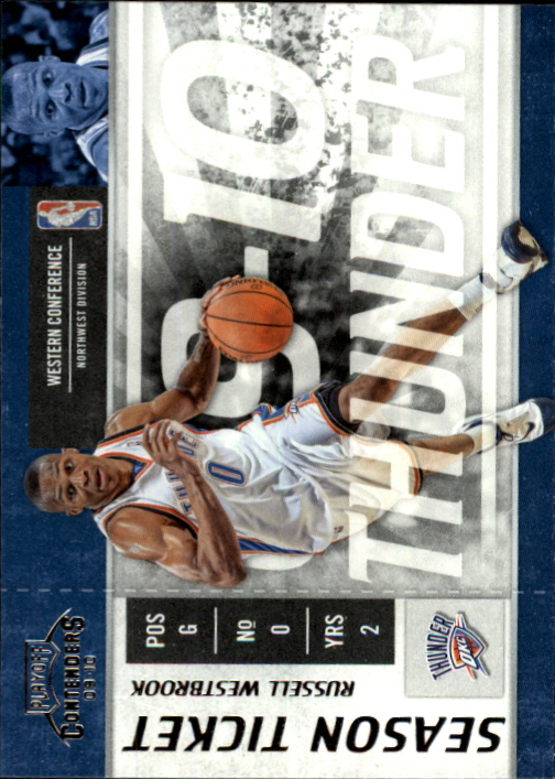 2009-10 Playoff Contenders #61 Russell Westbrook
