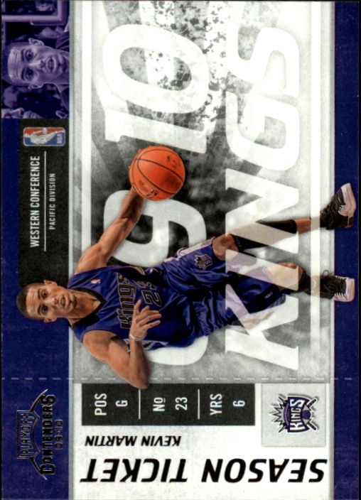 2009-10 Playoff Contenders #99 Kevin Martin