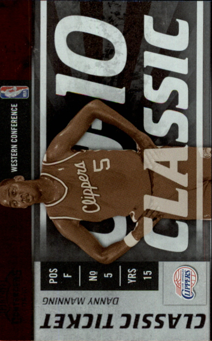 2009-10 Playoff Contenders #139 Danny Manning