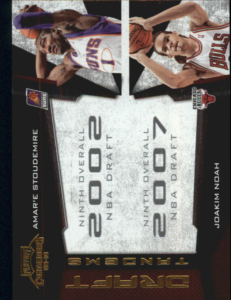 2009-10 Playoff Contenders Draft Tandems Gold #7 Amare Stoudemire/Joakim Noah