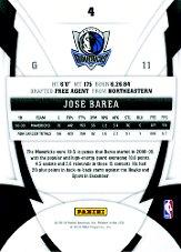 2009-10 Certified #4 J.J. Barea back image
