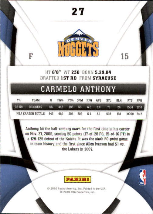 Carmelo Anthony cards (2004-2023) Nuggets Thunder Knicks Blazers - You Choose - Bild 107 von 284