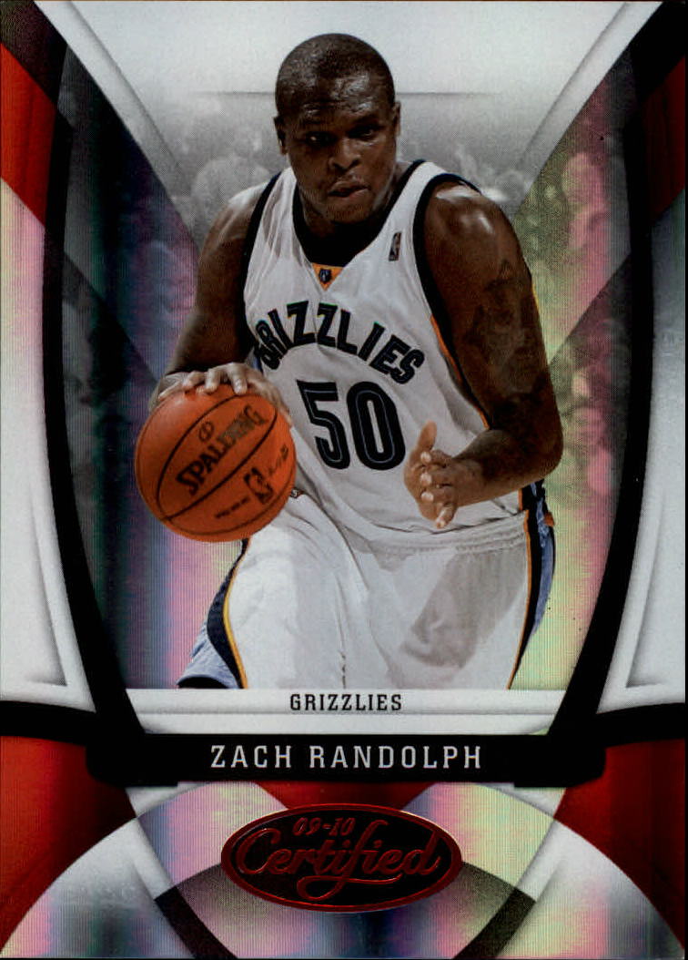 2009-10 Certified Mirror Red #16 Zach Randolph