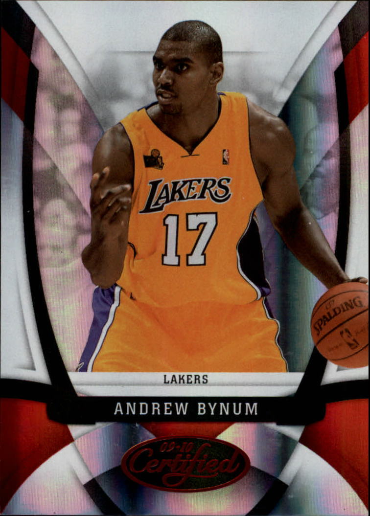 2009-10 Certified Mirror Red #62 Andrew Bynum