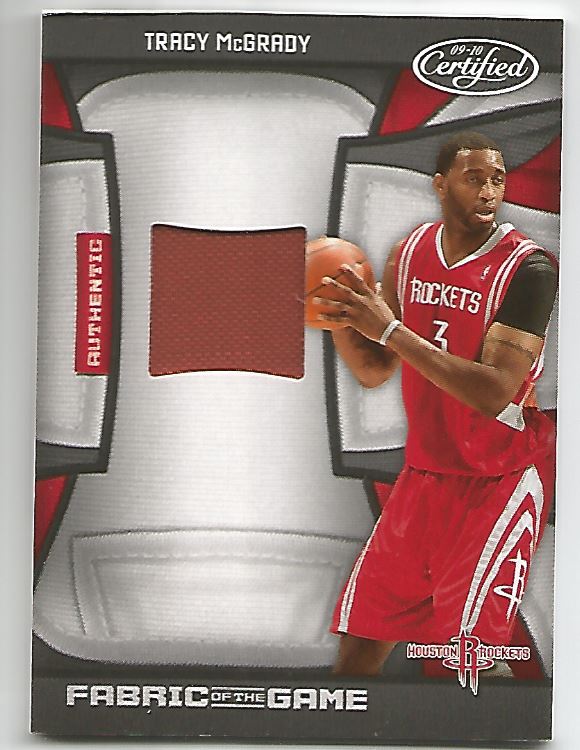 2009-10 Certified Fabric of the Game #9 Tracy McGrady/250