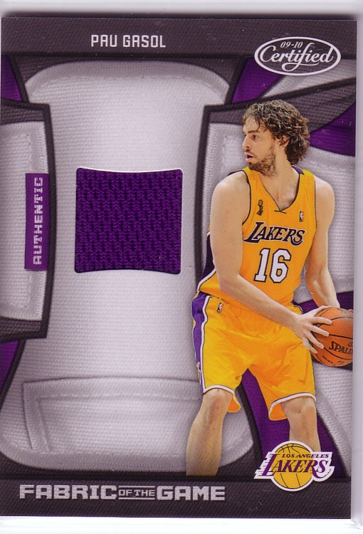 2009-10 Certified Fabric of the Game #67 Pau Gasol/250