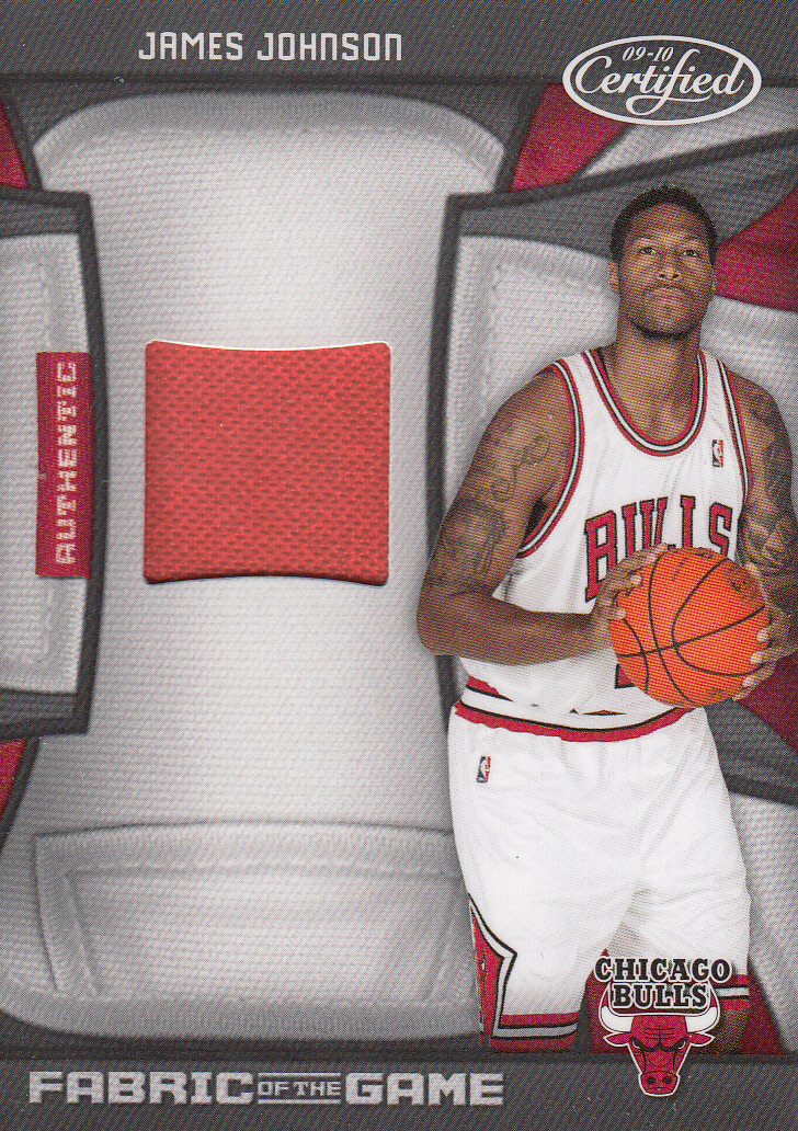 2009-10 Certified Fabric of the Game #184 James Johnson/250