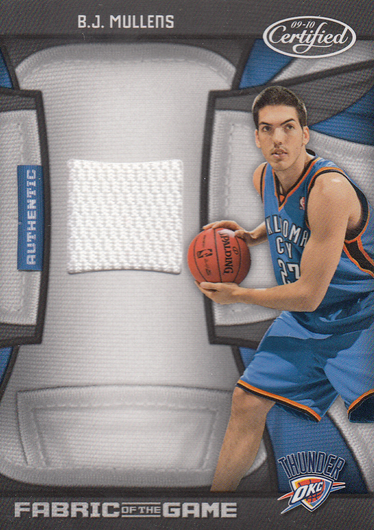 2009-10 Certified Fabric of the Game #191 B.J. Mullens/250