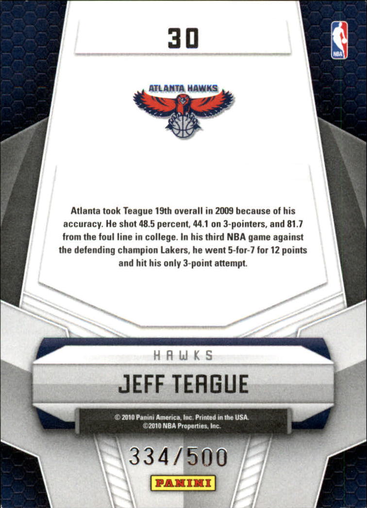 2009-10 Certified Potential #30 Jeff Teague back image