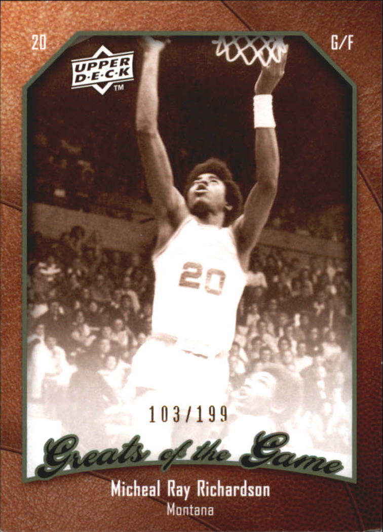 2009-10 Greats of the Game 199 #30 Micheal Ray Richardson