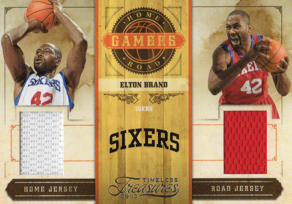 2009-10 Timeless Treasures Home and Road Gamers #23 Elton Brand/100