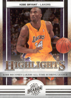 2009-10 Panini Season Update #1 Kobe Bryant HL
