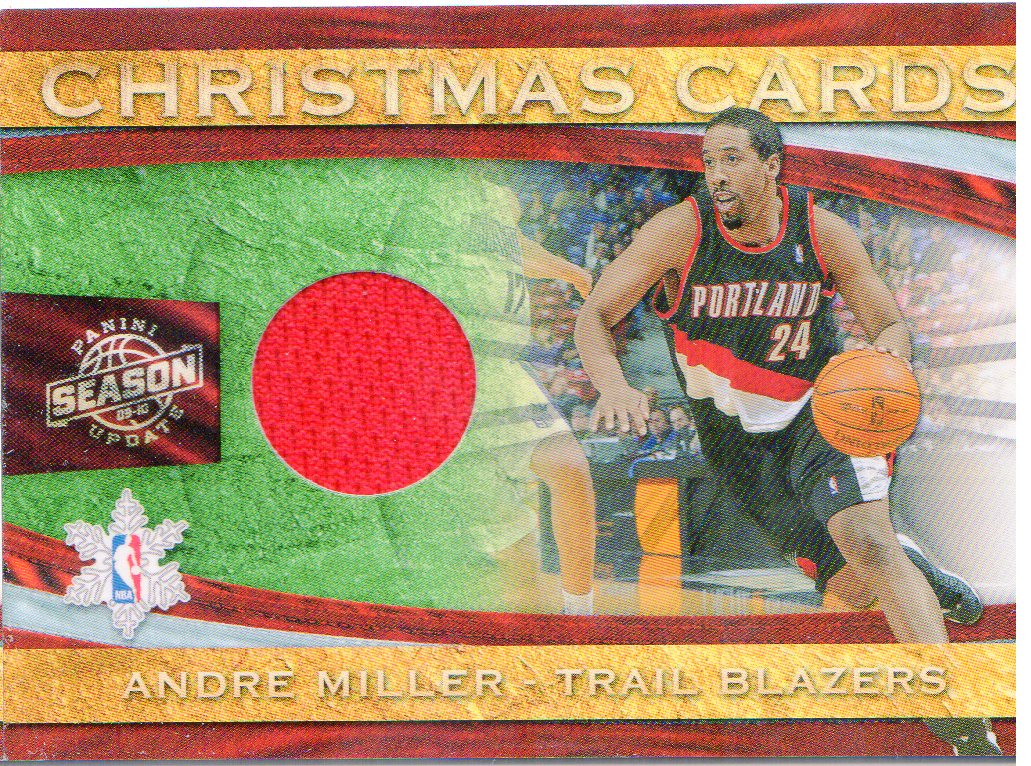 2009-10 Panini Season Update Christmas Cards Materials #1 Andre Miller